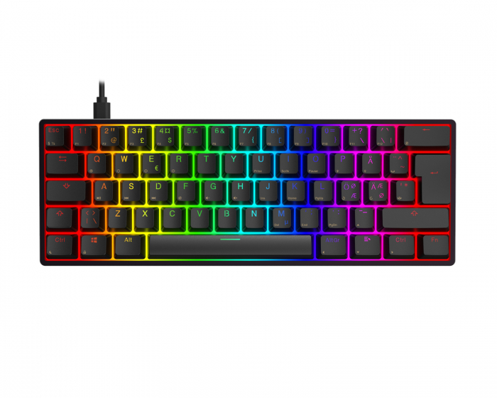 MaxMount Aeon RGB Hotswap PBT Gaming Tastatur [Gateron Optical Brown] - Svart