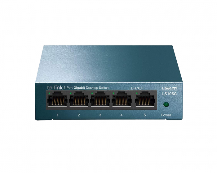 TP-Link Nettverk Switch LS105G 5-Ports Unmanaged, 10/100/1000 Mbps