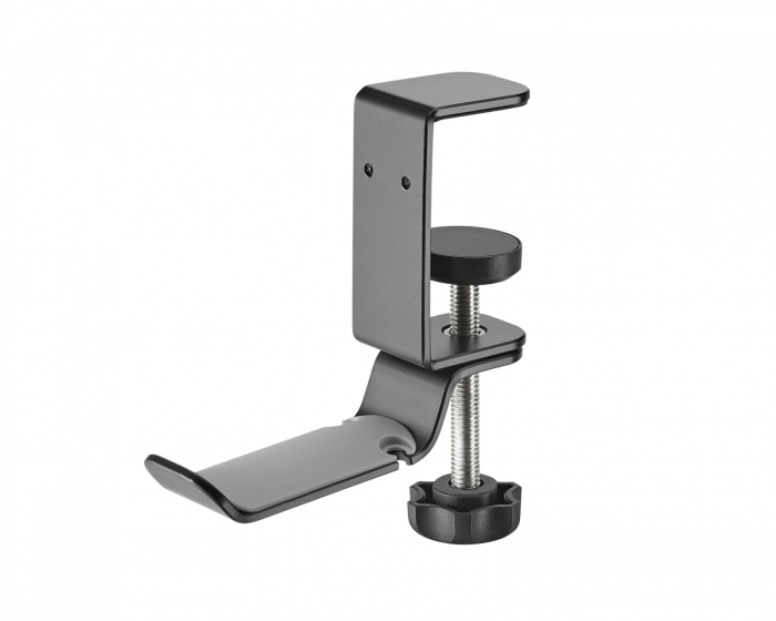 MaxMount Clamp-On Headset Stand - Hodetelefon Stativ - Svart