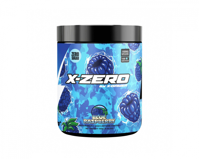 X-Gamer X-Zero Blueraspberry - 100 Porsjoner