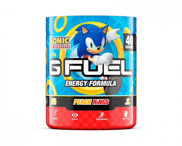 G FUEL Sonic Peach Rings - 40 Porsjoner