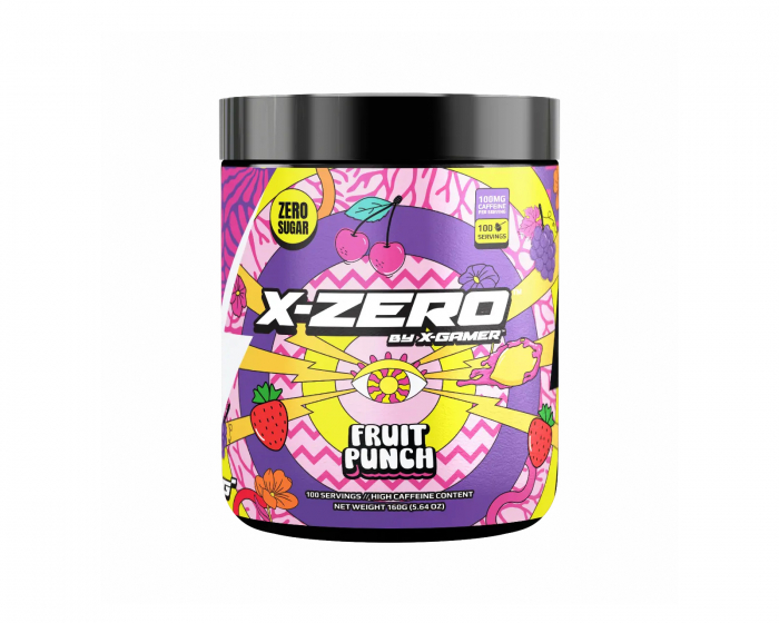 X-Gamer X-Zero Fruit Punch - 100 Porsjoner