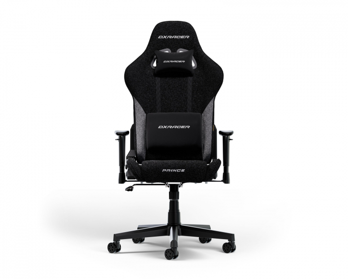 DXRacer PRINCE L Svart & Grå Stoff