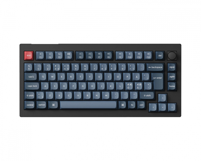 Keychron V1 Max 75% QMK/VIA RGB Hotswap Trådløst Tastatur [Gateron Jupiter Banana] - ISO