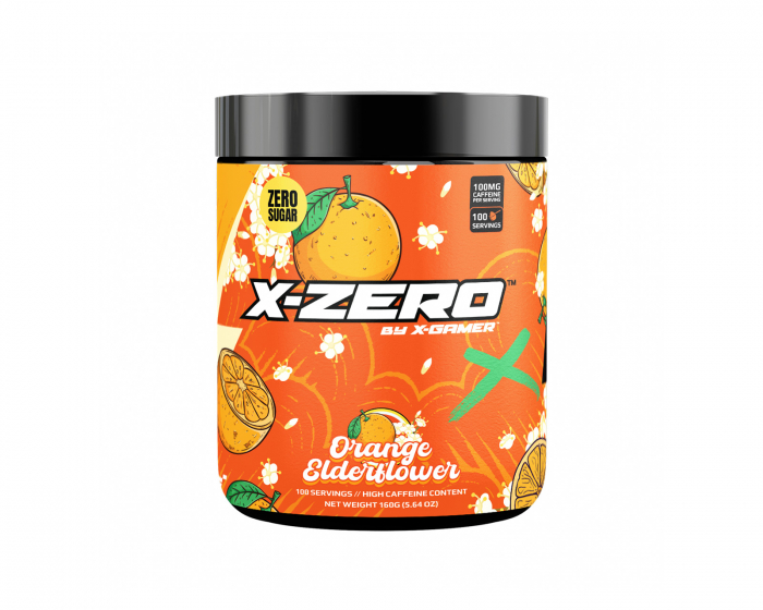 X-Gamer X-Zero Orange Elderflower - 100 Porsjoner