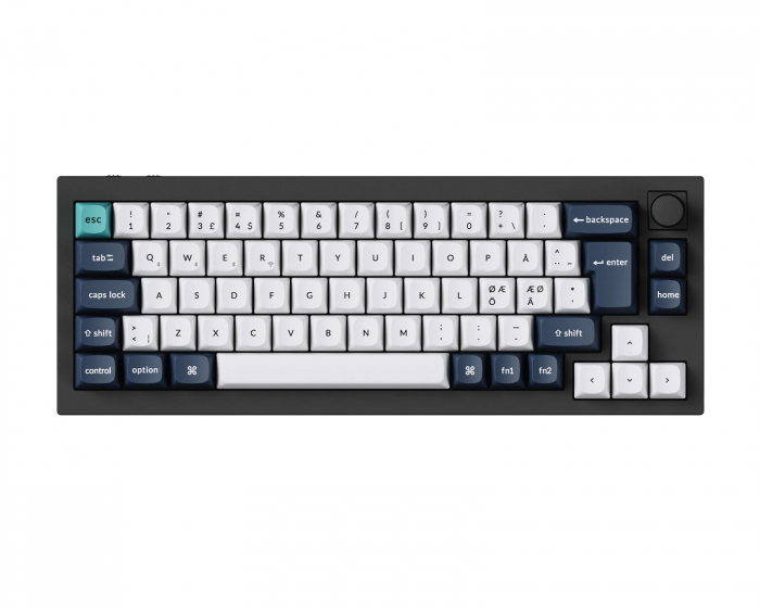 Keychron Q2 Max QMK 65% Trådløst Mekanisk Tastatur [Gateron Jupiter Brown] - ISO