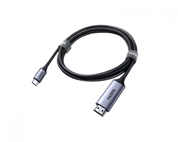 UGREEN USB-C til HDMI Aluminiumskabel 4K@60Hz - 1.5 m - Grå/Svart