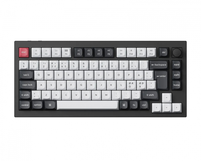 Keychron Q1 HE ISO RGB Hotswap Tastatur [Nebula] - Svart