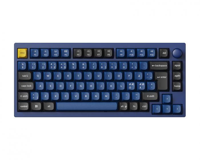 Lemokey P1 Pro QMK 75% RGB ISO Tastatur [Banana] - Navy Blue