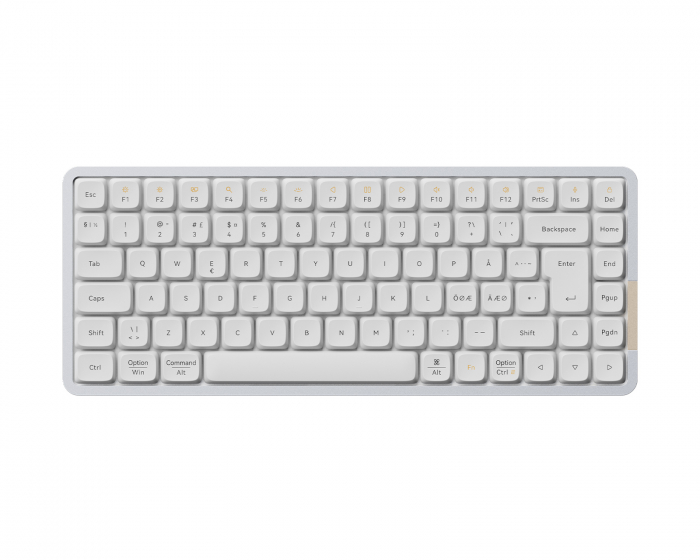 Lofree Flow84 75% Low-Profile RGB Mekanisk Tastatur [Kailh Ghost] - Hvit