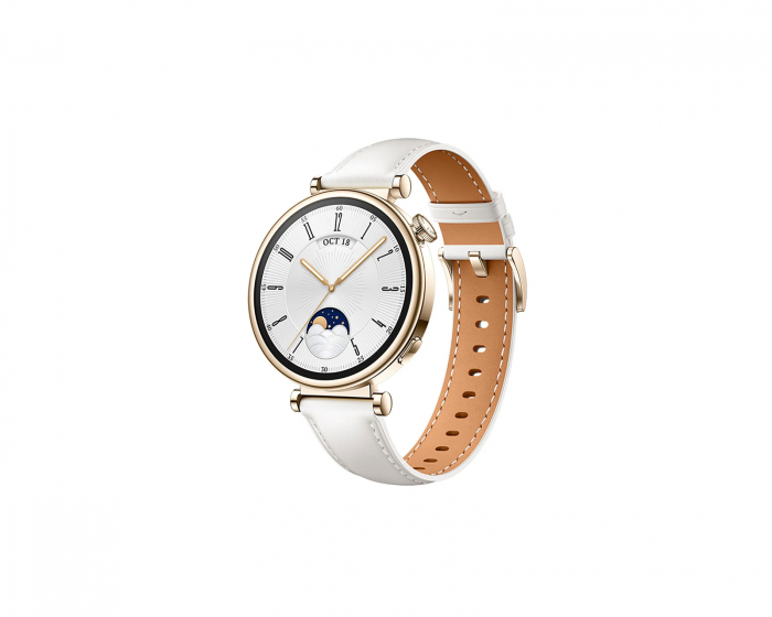 Huawei Watch GT4 41mm Classic Edition - Gull/Hvit - Klokke