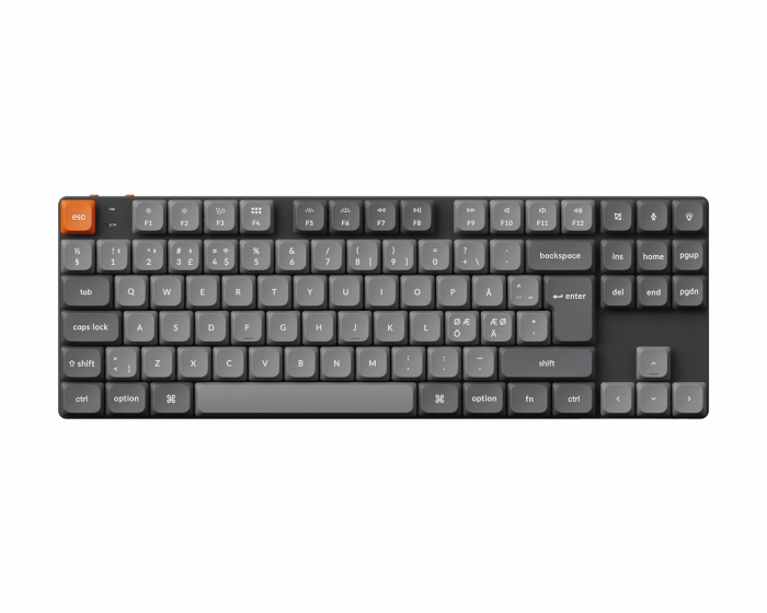 Keychron K1 Max TKL Low Profile Hotswap Trådløst Tastatur [Gateron Brown] - ISO