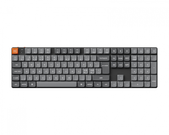 Keychron K5 Max Low Profile Hotswap Trådløst Tastatur [Gateron Red] - ISO