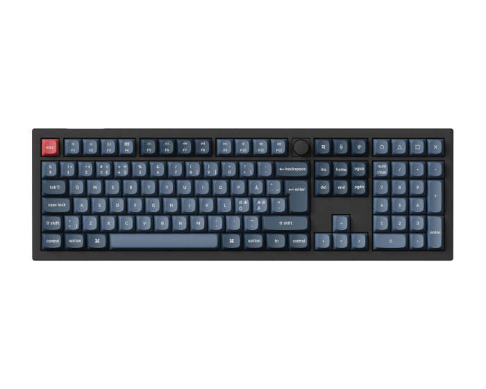 Keychron V6 Max QMK RGB Hotswap Trådløst Tastatur [Gateron Jupiter Red] - ISO