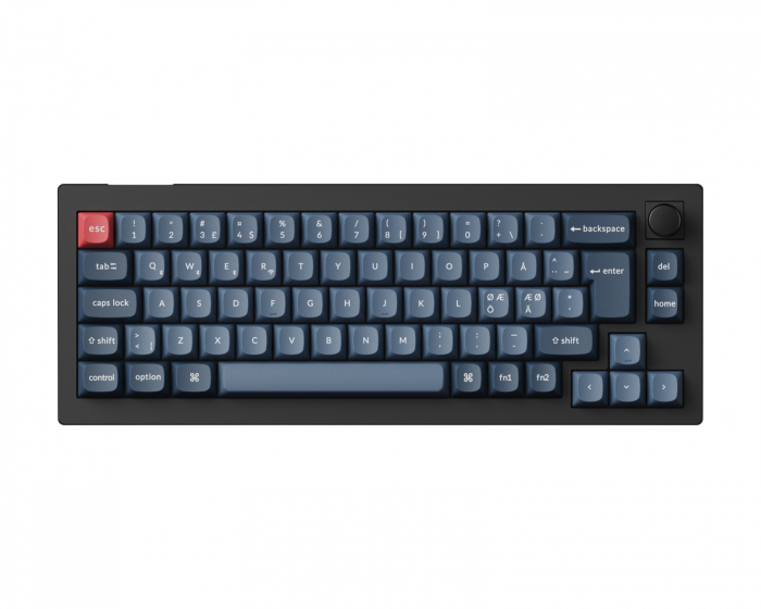 Keychron V2 Max 65% QMK RGB Hotswap Trådløst Tastatur [Gateron Jupiter Red] - ISO