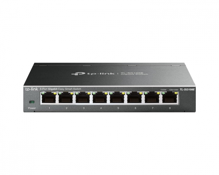 TP-Link SG108E 8-Port Gigabit Easy Smart Nettverk Switch