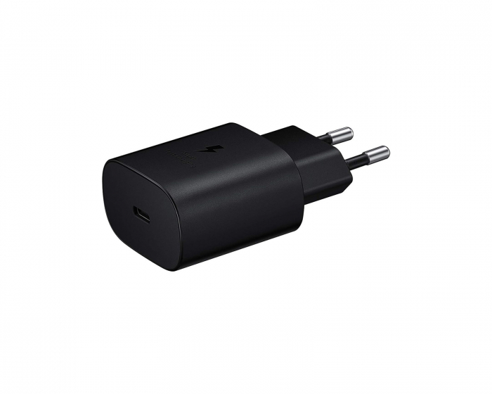 Samsung Hurtiglader 25W med 1m ladekabel - Svart USB-lader