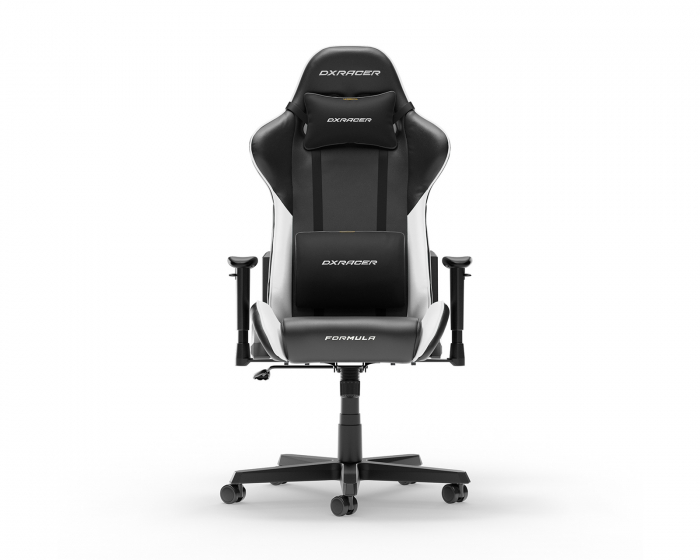 DXRacer FORMULA L Svart & Hvit PVC Lær