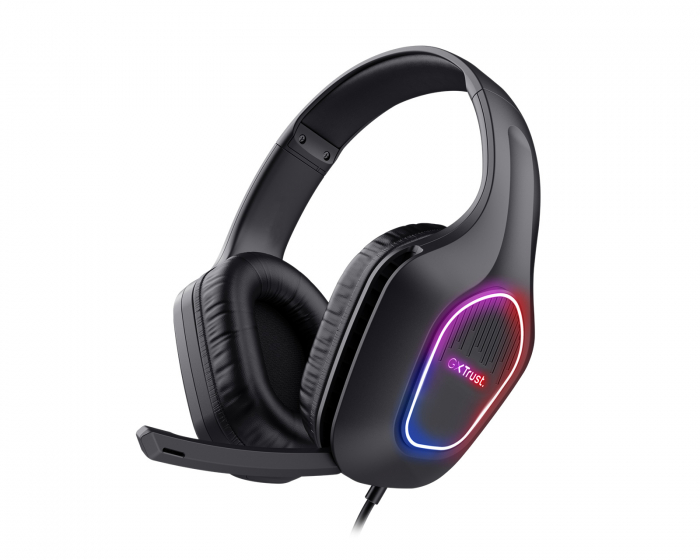 Trust GXT 416 Zirox Gaming Headset LED - Svart