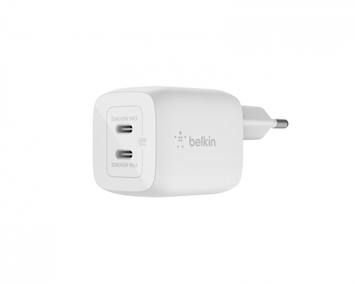 Belkin Boost Charge 45W USB-C Vegglader - Hvit