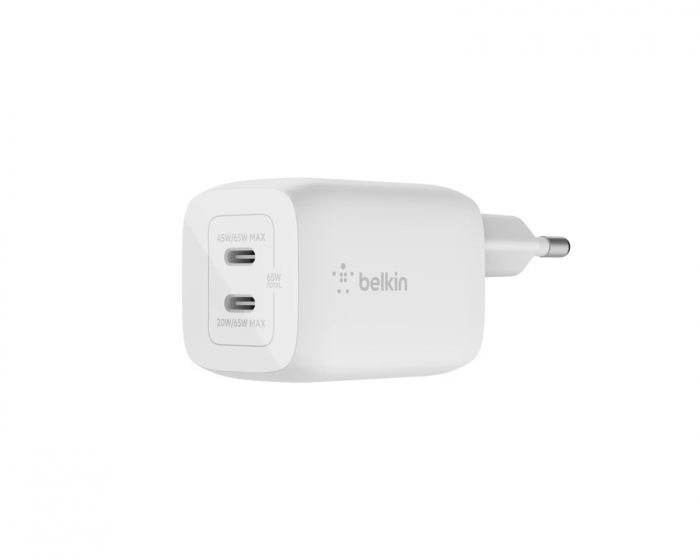 Belkin Boost Charge 65W USB-C Vegglader - Hvit