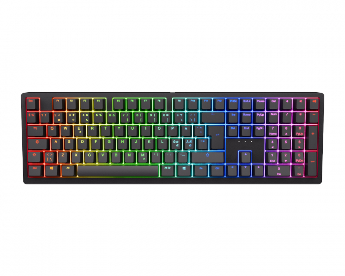 Ducky Zero 6108 Trådløst RGB-tastatur - Svart [Cherry MX2A Brown]