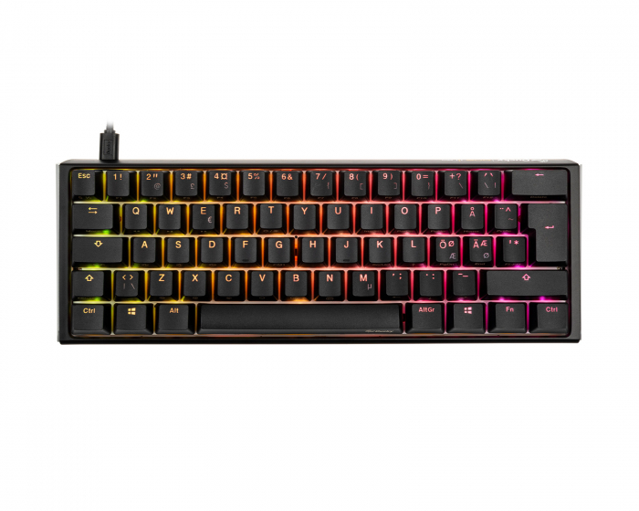 Ducky ONE 3 Mini Classic RGB Tastatur [Baby Kangaroo] - Svart/Hvit