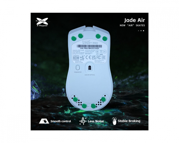 X-raypad Jade Air Mouse Skates - Universal Dots