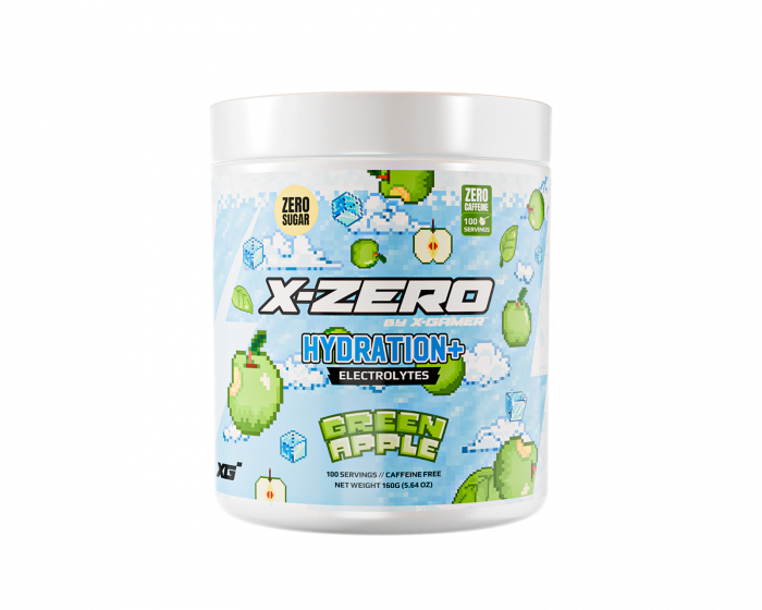 X-Gamer X-Zero Hydration+ Green Apple - 100 Porsjoner