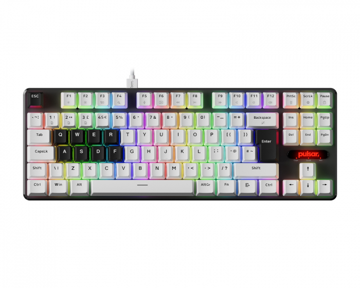 Pulsar PCMK 2 HE TKL Mekanisk Tastatur ISO - Hvit