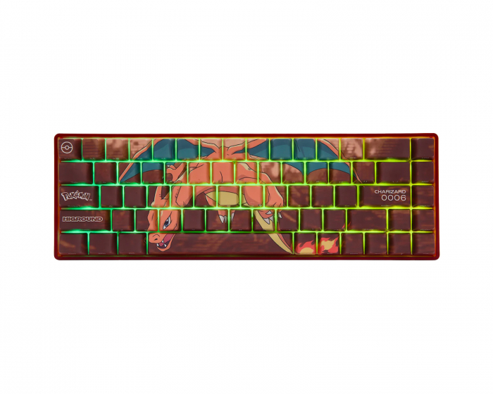 Higround Pokémon Base 65 Hotswap Gaming Keyboard - ANSI - Charizard [White Flame]