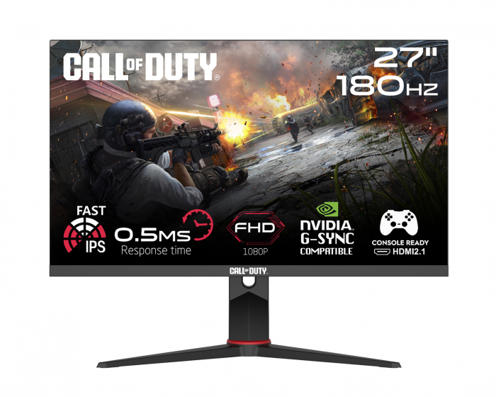 Twisted Minds Call of Duty 27” FHD, 180Hz, Fast IPS, 0.5ms, HDR Gamingskjerm