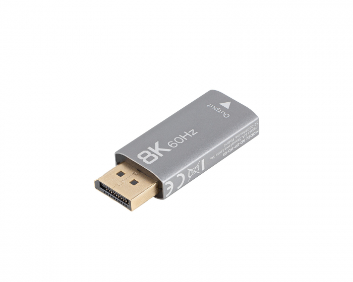 Lanberg DisplayPort til HDMI Adapter 8K - Sølv