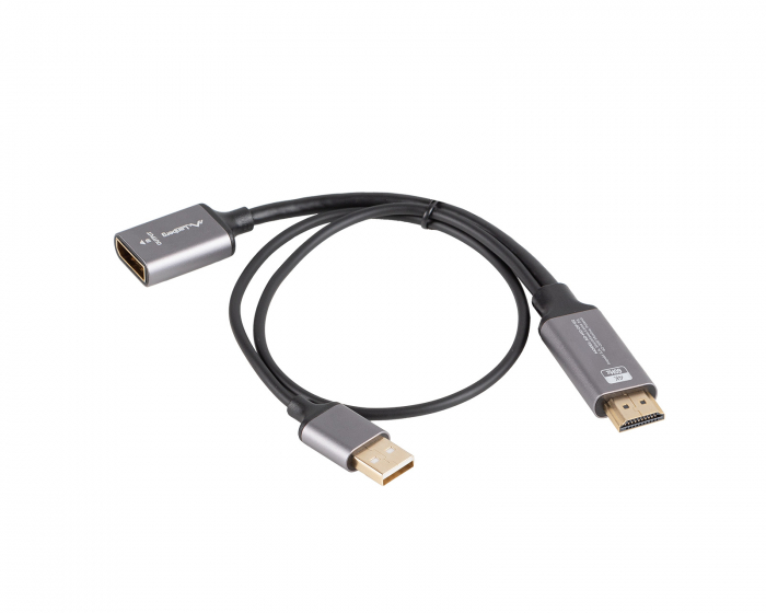 Lanberg HDMI til DisplayPort Adapter 4K Svart - 0.2m