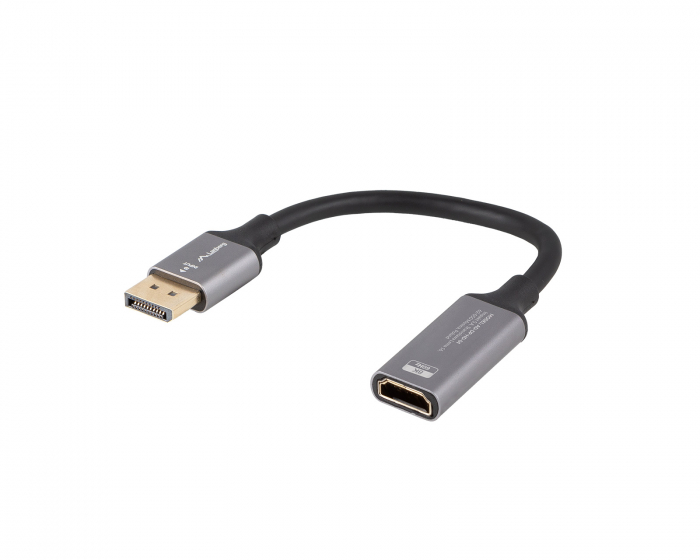 Lanberg DisplayPort til HDMI Adapter 8K Svart - 0.2m