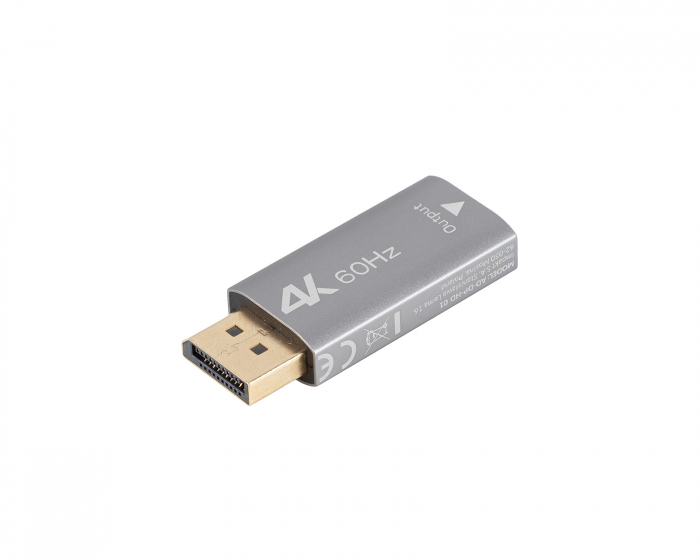 Lanberg DisplayPort til HDMI Adapter 4K - Sølv