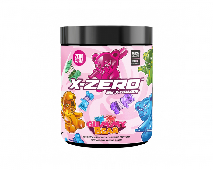 X-Gamer X-Zero Gummy Bear - 100 Porsjoner