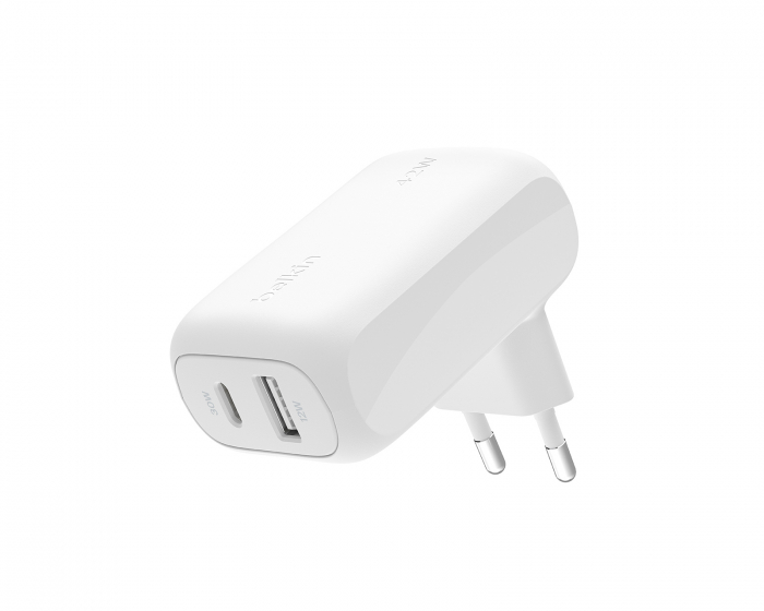 Belkin Boost Charge 42W USB-C & USB-A Vegglader - Hvit