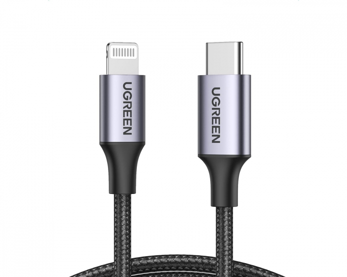 UGREEN USB-C til Lightning Kabel 1m - Svart