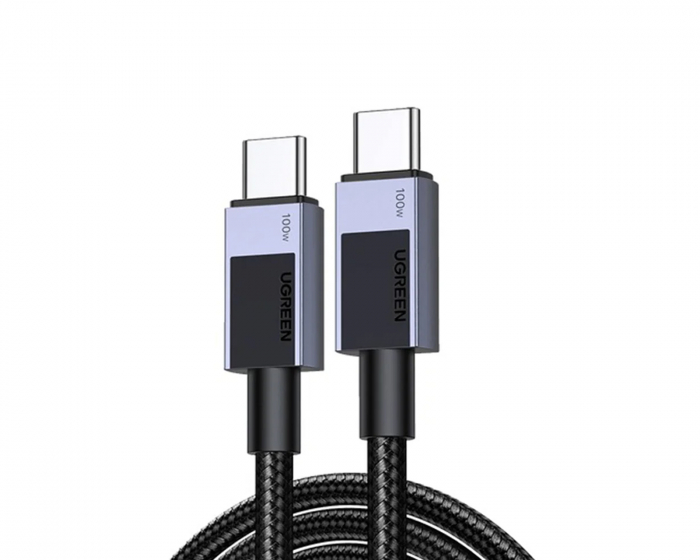 UGREEN Rask Lading USB-C til USB-C PD 100W Kabel 3m - Space Gray