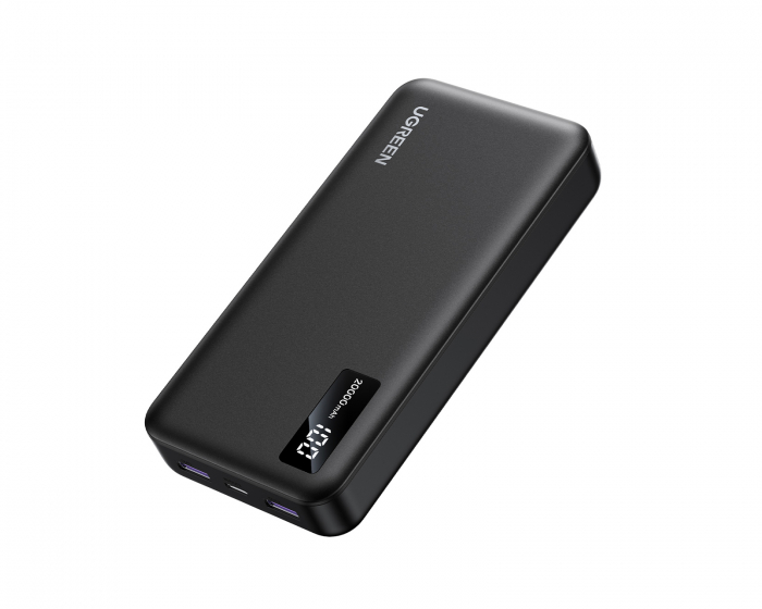 UGREEN Two-Way Hurtiglading Powerbank 20000 mAh - Svart