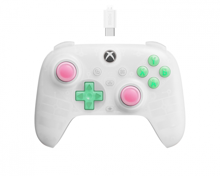 8Bitdo Ultimate Mini Kontroll til Xbox - Clear White