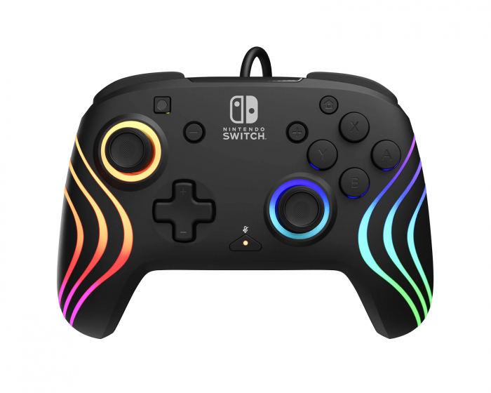 PDP Afterglow Wave Wired Kontroller - Svart (Nintendo Switch)