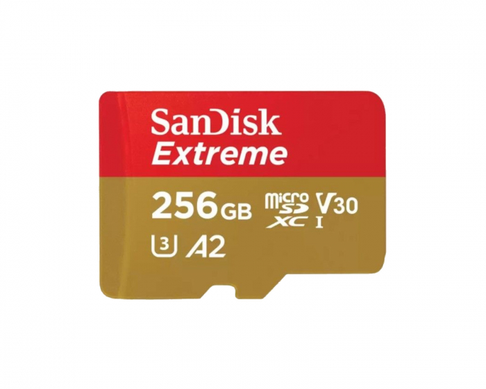 SanDisk Extreme 256GB A2 U3 V30 190 MB/s microSD