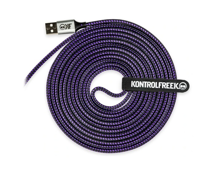 KontrolFreek Gaming USB-Kabel - Lilla/Svart (DEMO)