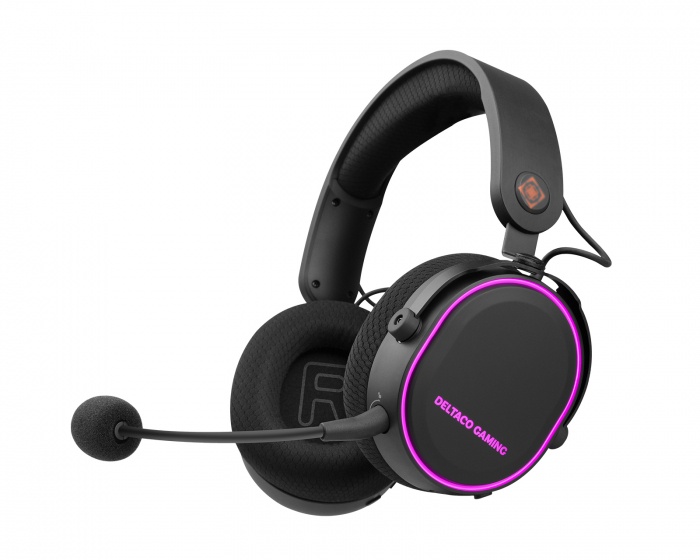 Deltaco Gaming DH420 Trådløs RGB Gaming Headset - Svart (DEMO)