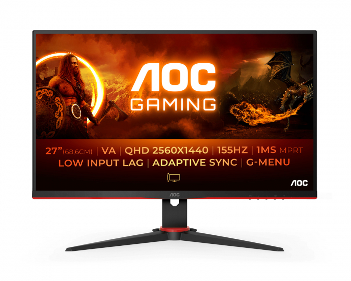 AOC Q27G2E 27” LED Gamingskjerm 155Hz 1ms VA QHD (DEMO)