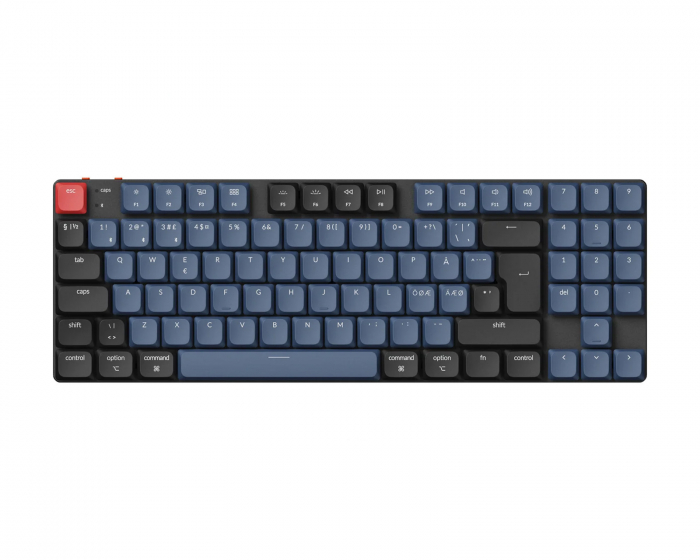 Keychron K13 Pro Low Profile Hotswap Trådløs Tastatur RGB Aluminium [Gateron G Pro Red] (DEMO)