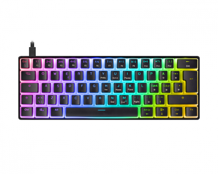 Deltaco Gaming DK475 RGB 60% Hotswap Mekaniskt Tastatur [Pink Linear] - Svart (DEMO)