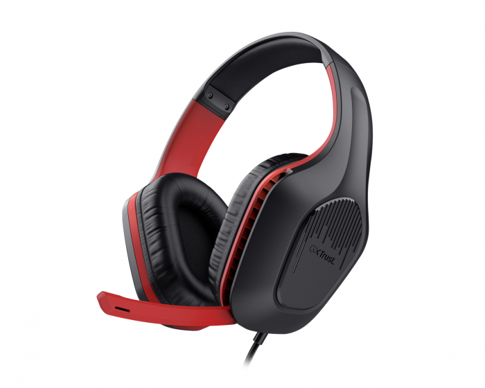 Trust GXT 415S Zirox Gaming Headset Switch - Svart/Rød (DEMO)